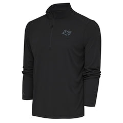 Tampa Bay Buccaneers Antigua Tonal Logo Tribute Quarter-Zip Pullover Top | NFL Sale