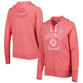 St. Louis Cardinals Touch Women's Training Camp Tri-Blend Lightweight Full-Zip Hoodie - MLB Hoodies
