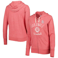 St. Louis Cardinals Touch Women's Training Camp Tri-Blend Lightweight Full-Zip Hoodie - MLB Hoodies