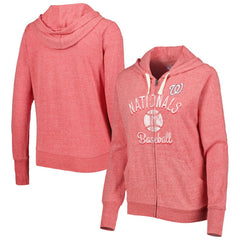 Washington Nationals Touch Women's Training Camp Tri-Blend Lightweight Full-Zip Hoodie - MLB Hoodies