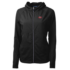 San Francisco 49ers Cutter & Buck Women's Throwback Logo Adapt Eco Knit Hybrid Recycled Full-Zip Hoodie | NFL New