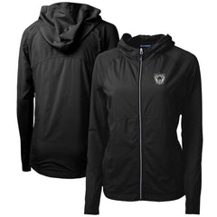 Las Vegas Raiders Cutter & Buck Women's Throwback Logo Adapt Eco Knit Hybrid Recycled Full-Zip Hoodie | NFL Outlet