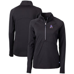 New England Patriots Cutter & Buck Women's Throwback Logo Adapt Eco Knit Stretch Recycled Half-Zip Pullover Top | NFL US