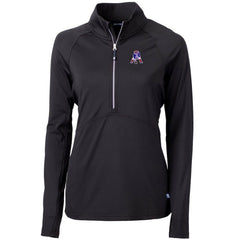 New England Patriots Cutter & Buck Women's Throwback Logo Adapt Eco Knit Stretch Recycled Half-Zip Pullover Top | NFL US