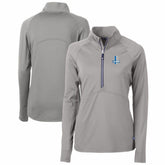 Detroit Lions Cutter & Buck Women's Throwback Logo Adapt Eco Knit Stretch Recycled Half-Zip Pullover Top | NFL Online