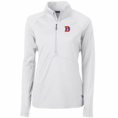 Denver Broncos Cutter & Buck Women's Throwback Logo Adapt Eco Knit Stretch Recycled Half-Zip Pullover Top | NFL US