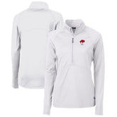 Buffalo Bills Cutter & Buck Women's Throwback Logo Adapt Eco Knit Stretch Recycled Half-Zip Pullover Top | NFL New