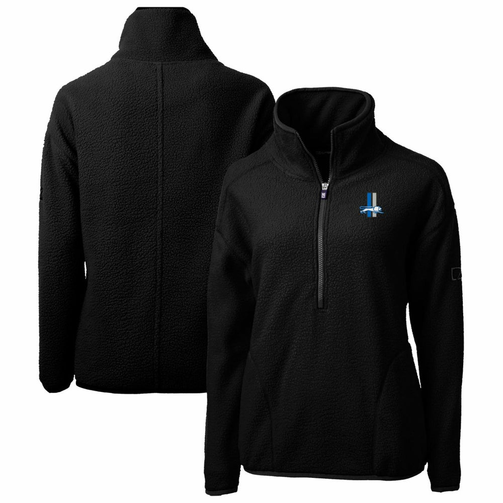 Detroit Lions Cutter & Buck Women's Throwback Logo Cascade Eco Sherpa Fleece Half-Zip Pullover Jacket | NFL Online