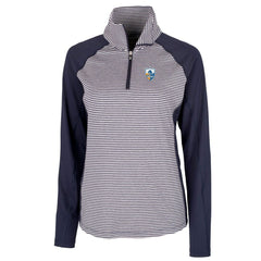 Los Angeles Chargers Cutter & Buck Women's Throwback Logo Forge Tonal Stripe Stretch Half-Zip Pullover Top | NFL Near me