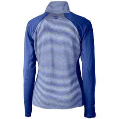 Seattle Seahawks Cutter & Buck Women's Throwback Logo Forge Tonal Stripe Stretch Half-Zip Pullover Top | NFL Sale