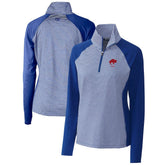 Buffalo Bills Cutter & Buck Women's Throwback Logo Forge Tonal Stripe Stretch Half-Zip Pullover Top | NFL Sale