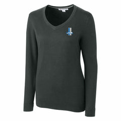 Detroit Lions Cutter & Buck Women's Throwback Logo Lakemont Tri-Blend V-Neck Sweater | NFL US