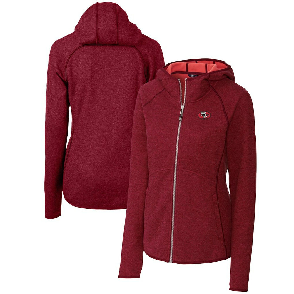 San Francisco 49ers Cutter & Buck Women's Throwback Logo Mainsail Full-Zip Jacket | NFL On sale