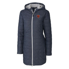 Chicago Bears Cutter & Buck Women's Throwback Logo Rainier Primaloft Eco Full-Zip Hoodie Long Coat | NFL On sale