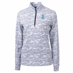 Detroit Lions Cutter & Buck Women's Throwback Logo Traverse Camo Quarter-Zip Pullover Top | NFL On sale