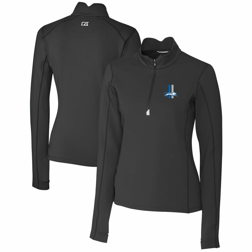 Detroit Lions Cutter & Buck Women's Throwback Logo Traverse Stretch Quarter-Zip Pullover Top | NFL Discount