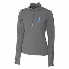 Detroit Lions Cutter & Buck Women's Throwback Logo Traverse Stretch Quarter-Zip Pullover Top | NFL On sale