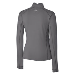 Miami Dolphins Cutter & Buck Women's Throwback Logo Traverse Stretch Quarter-Zip Pullover Top | NFL Hot