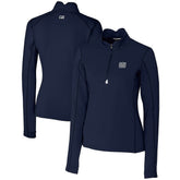 New York Giants Cutter & Buck Women's Throwback Logo Traverse Stretch Quarter-Zip Pullover Top | NFL Online