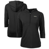 New York Jets Cutter & Buck Women's Throwback Logo Virtue Eco Pique 3/4 Sleeve Half-Zip Pullover Hoodie | NFL Near me