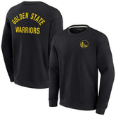 Black Golden State Warriors Unisex Elements Super Soft Fleece Pullover Sweatshirt sale | NBA
