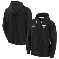 Black Chicago Bulls Unisex Elements Super Soft Fleece Pullover Hoodie | NBA