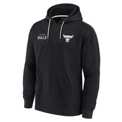 Black Chicago Bulls Unisex Elements Super Soft Fleece Pullover Hoodie | NBA