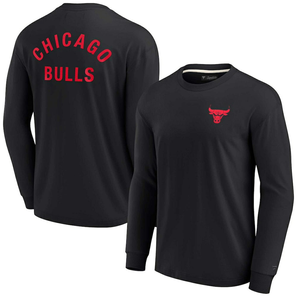 Black Chicago Bulls Unisex Elements Super Soft Long Sleeve T-Shirt sale | NBA