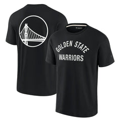 Black Golden State Warriors Unisex Elements Super Soft Short Sleeve T-Shirt sale | NBA