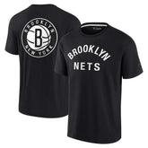 Black Brooklyn Nets Unisex Elements Super Soft Short Sleeve T-Shirt | NBA