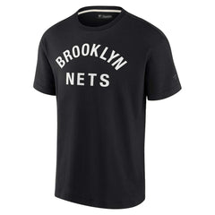 Black Brooklyn Nets Unisex Elements Super Soft Short Sleeve T-Shirt | NBA