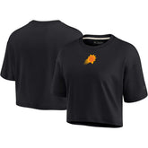 Black Phoenix Suns Women's Elements Super Soft Boxy Cropped T-Shirt | NBA