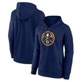 Navy Denver Nuggets Women's Team Primary Logo Pullover Hoodie sale | NBA