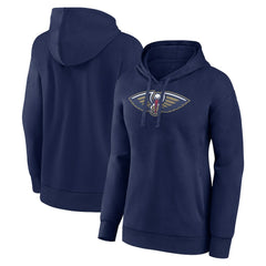 Navy New Orleans Pelicans Women's Team Primary Logo Pullover Hoodie | NBA