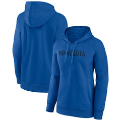 Blue Minnesota Timberwolves Women's Wordmark Alt Pullover Hoodie | NBA