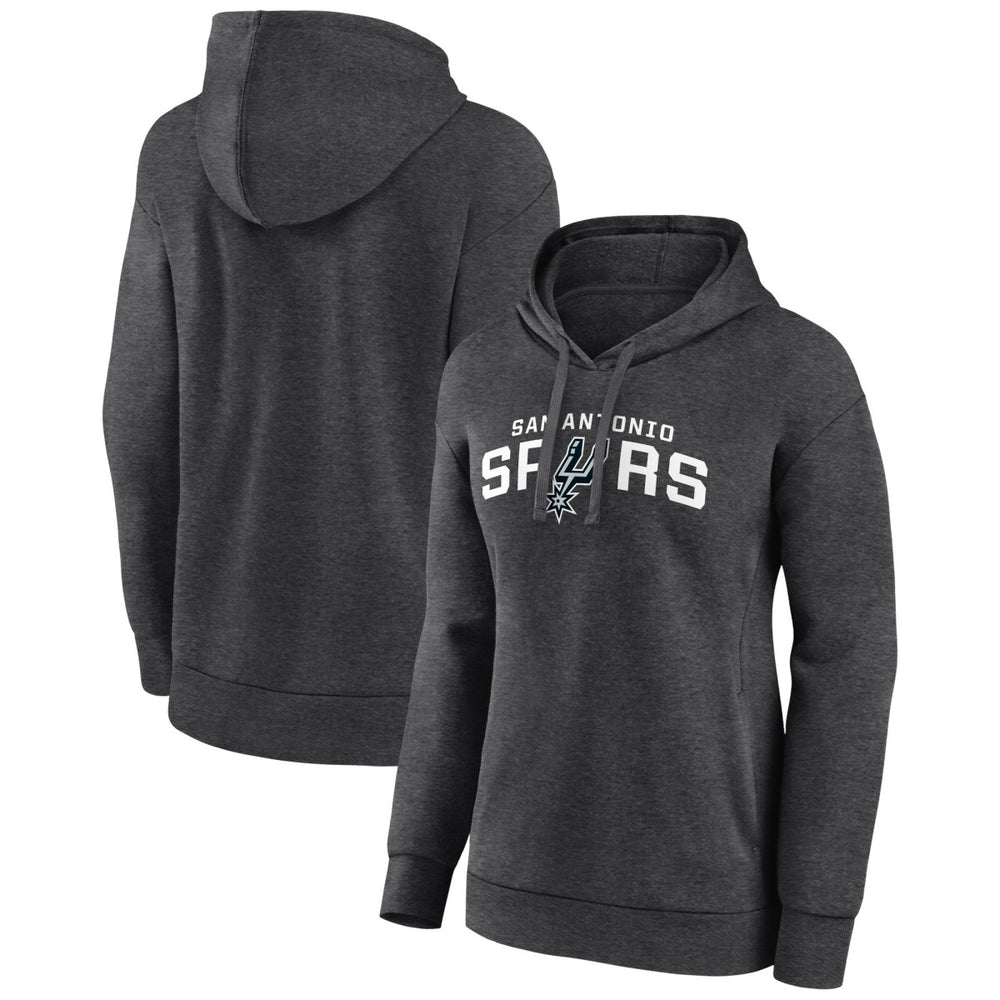 Charcoal San Antonio Spurs Women's Wordmark Alt Pullover Hoodie | NBA