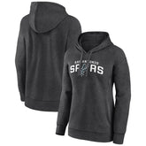 Charcoal San Antonio Spurs Women's Wordmark Alt Pullover Hoodie | NBA