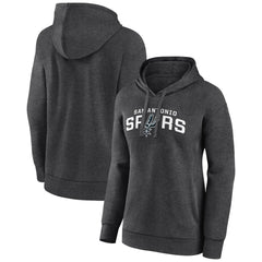 Charcoal San Antonio Spurs Women's Wordmark Alt Pullover Hoodie | NBA