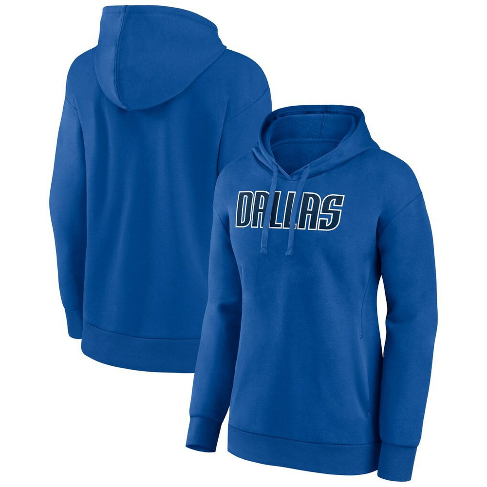 Blue Dallas Mavericks Women's Wordmark Alt Pullover Hoodie sale | NBA