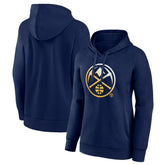 Navy Denver Nuggets Women's Gradient Logo Pullover Hoodie sale | NBA