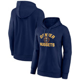 Navy Denver Nuggets Women's Overtime Pullover Hoodie sale | NBA