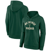Hunter Green Milwaukee Bucks Women's Overtime Pullover Hoodie | NBA