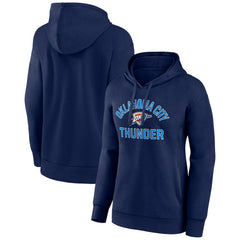 Navy Oklahoma City Thunder Women's Overtime Pullover Hoodie | NBA