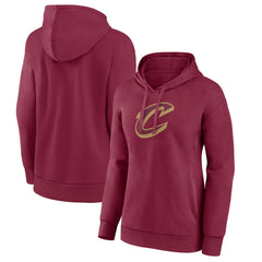 Wine Cleveland Cavaliers Women's Alternate Logo Pullover Hoodie sale | NBA