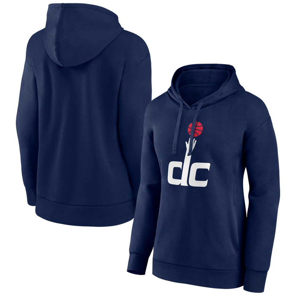 Navy Washington Wizards Women's Alternate Logo Pullover Hoodie | NBA