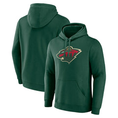 Minnesota Wild Fanatics Primary Logo Pullover Hoodie - NHL Hoodies