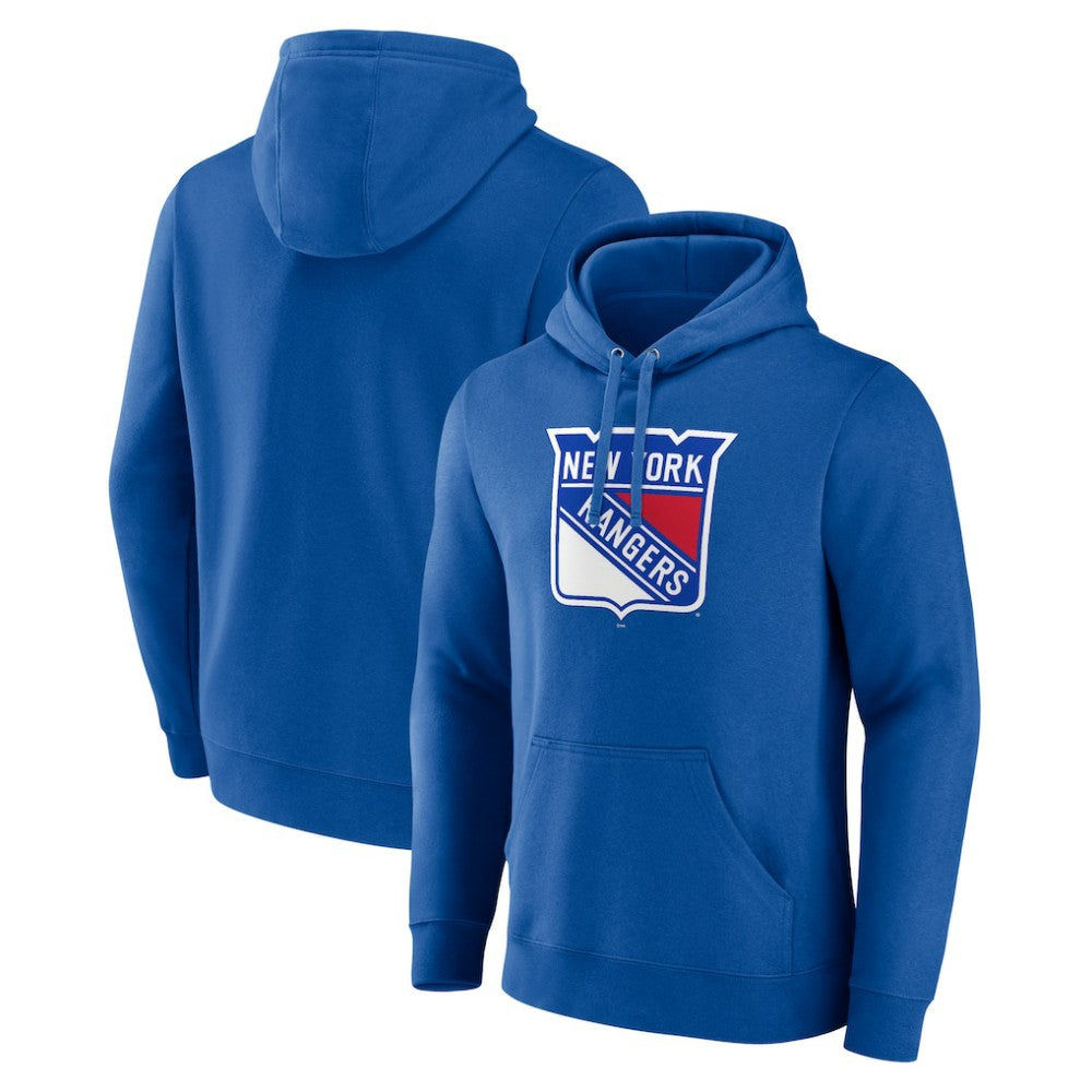 New York Rangers Fanatics Primary Logo Pullover Hoodie - NHL Hoodies