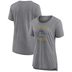 Heather Gray Golden State Warriors Women's Heritage Tri-Blend T-Shirt sale | NBA