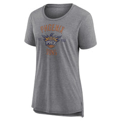 Heather Gray Phoenix Suns Women's Heritage Tri-Blend T-Shirt | NBA