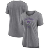 Heather Gray Sacramento Kings Women's Heritage Tri-Blend T-Shirt | NBA